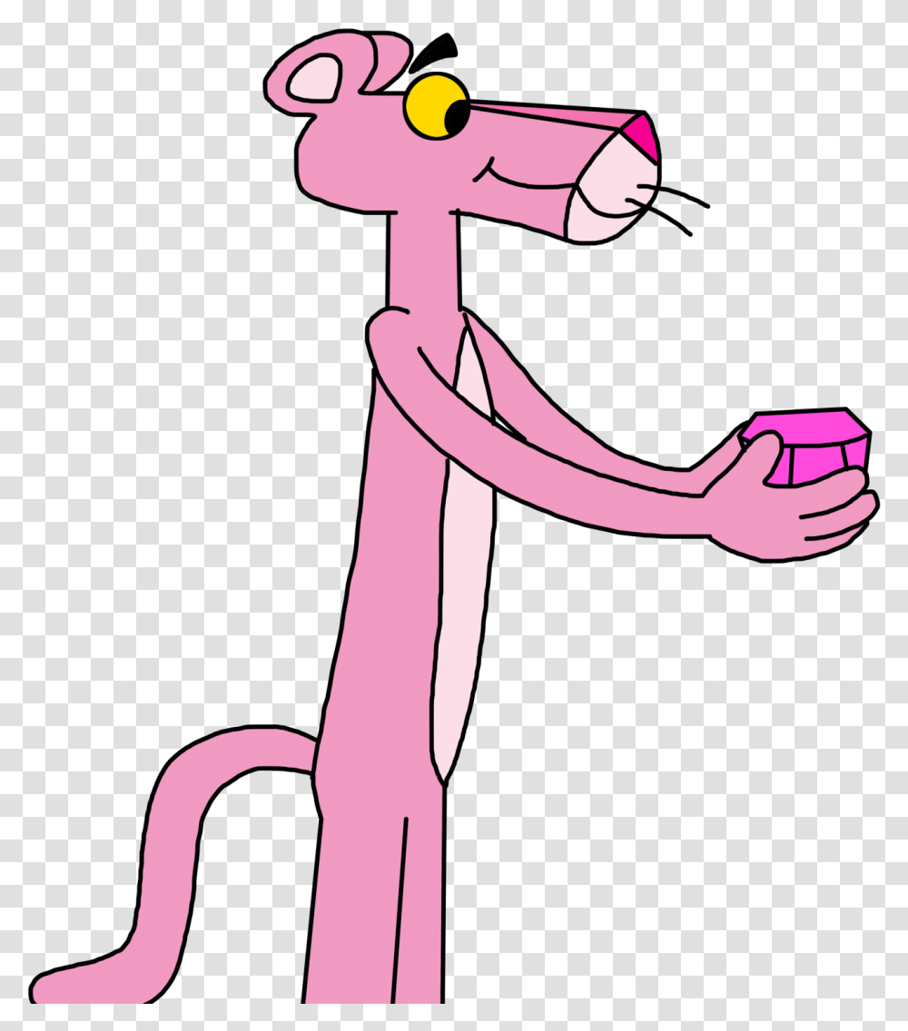 Pink Panther Vector Pink Panther Diamond Cartoon, Hand, Arm, Weapon, Weaponry Transparent Png
