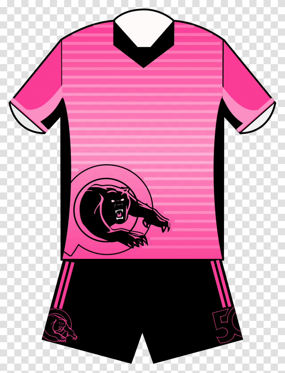 Pink Panthers Jersey, Apparel, Sleeve, Shirt Transparent Png