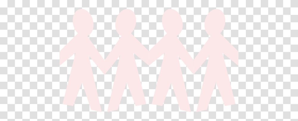 Pink Paper Doll Clip Art, Hand, Holding Hands Transparent Png