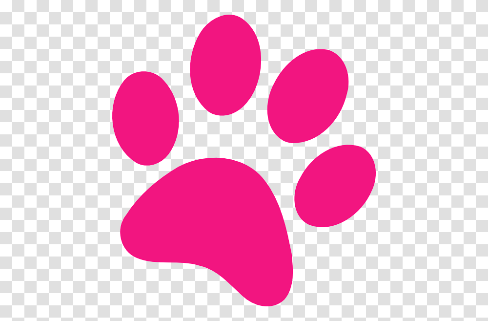 Pink Paw Print Pink Paw Print Logo, Footprint Transparent Png