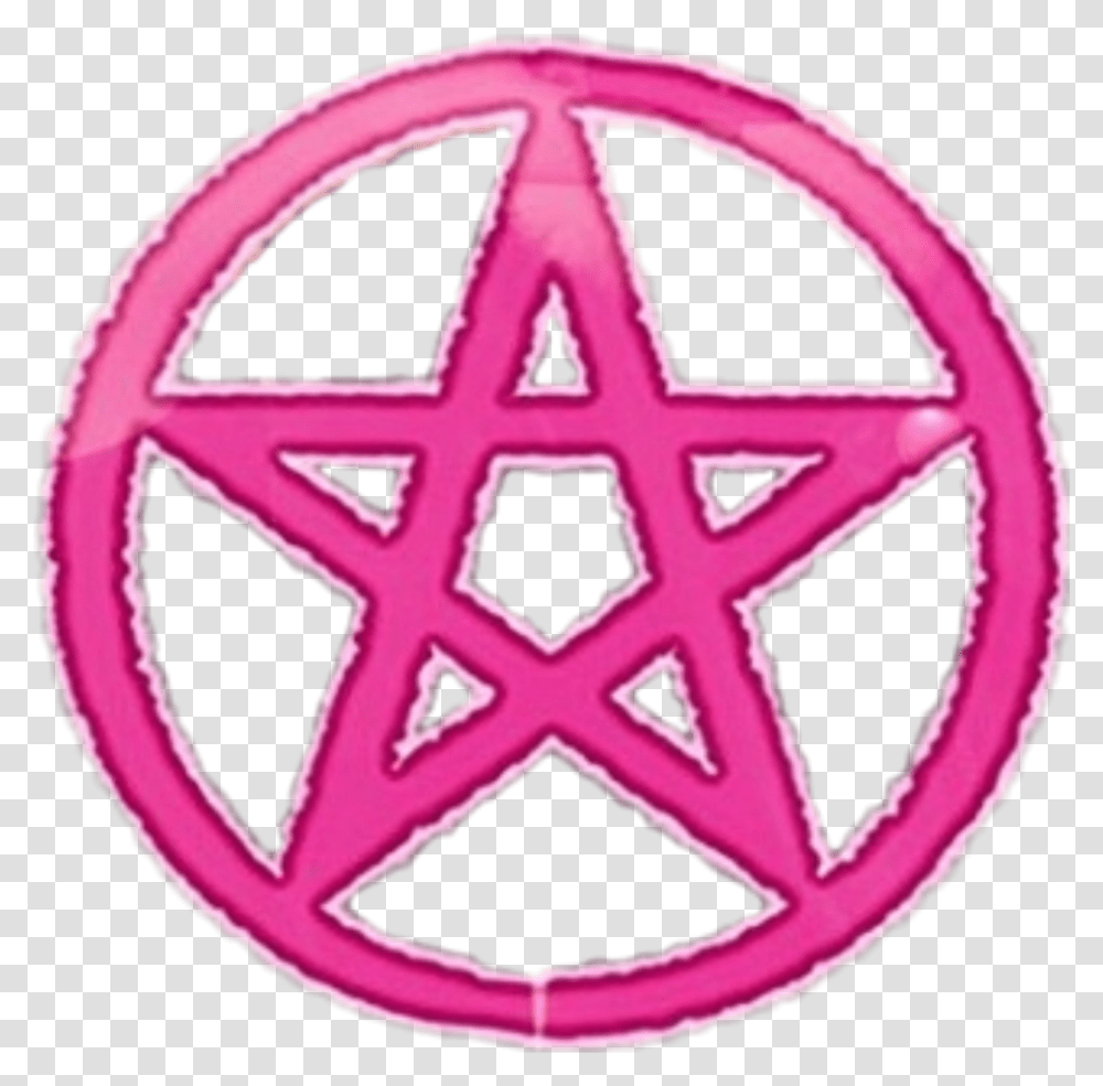 Pink Pentagram Pagan Feminine Symbols Transparent Png