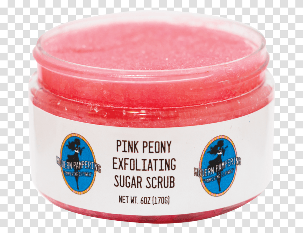 Pink Peony Exfoliating Sugar Scrub Paste, Ketchup, Food, Jelly, Text Transparent Png