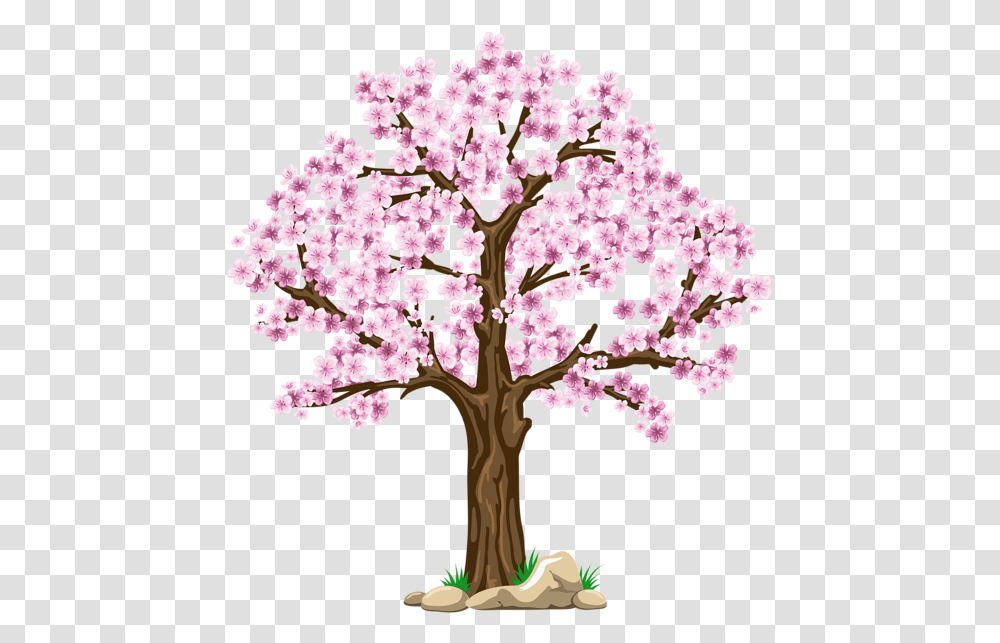 Pink Picture Cherry Blossom Tree Clipart, Plant, Flower, Cross Transparent Png