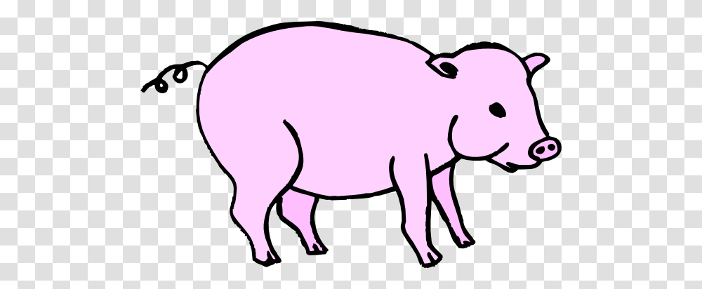 Pink Pig Clip Art, Mammal, Animal, Wildlife, Hog Transparent Png