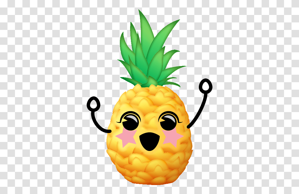 Pink Pineapple Emoji, Plant, Food, Fruit Transparent Png