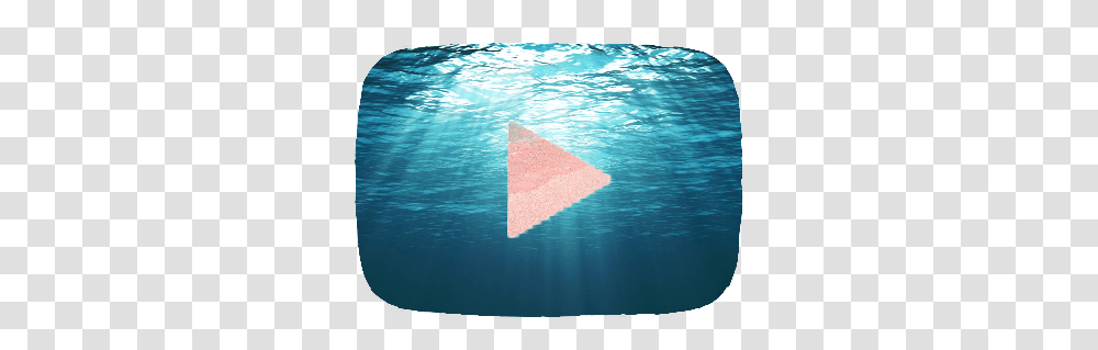 Pink Pinkocean Pinkbeach Beach Sticker By Omgrabbitz Blue Ocean Youtube Logo, Underwater, Outdoors, Nature, Sea Transparent Png
