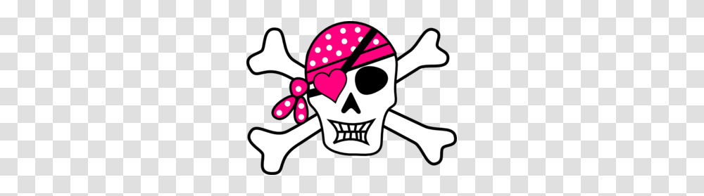 Pink Pirate Cross Bones Clip Art, Face, Label, Sticker Transparent Png
