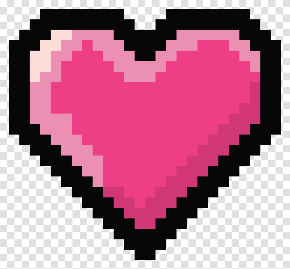 Pink Pixel Heart, Rug Transparent Png