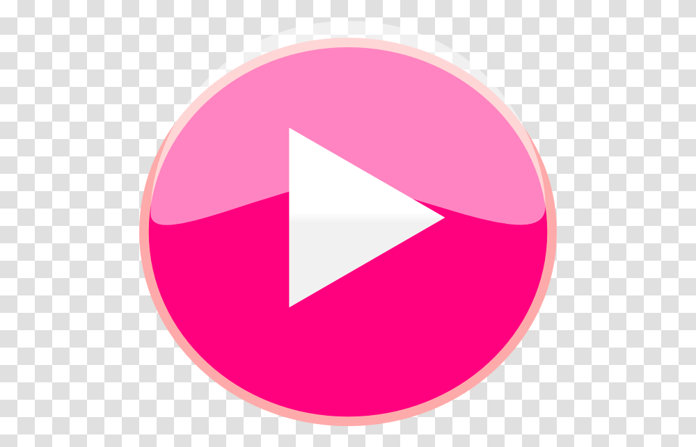 Pink Play Button Download Play Button Icon Pink, Logo, Trademark Transparent Png