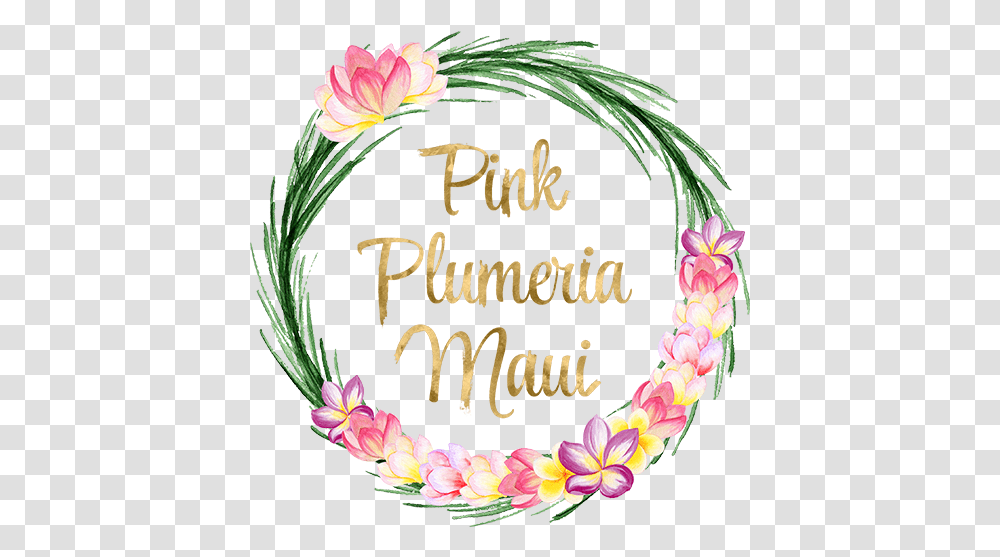 Pink Plumeria Maui Create Love Live Floral, Plant, Flower, Blossom, Birthday Cake Transparent Png