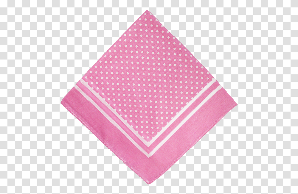 Pink Polka Dot Handkerchief Handkerchief Clipart, Rug Transparent Png