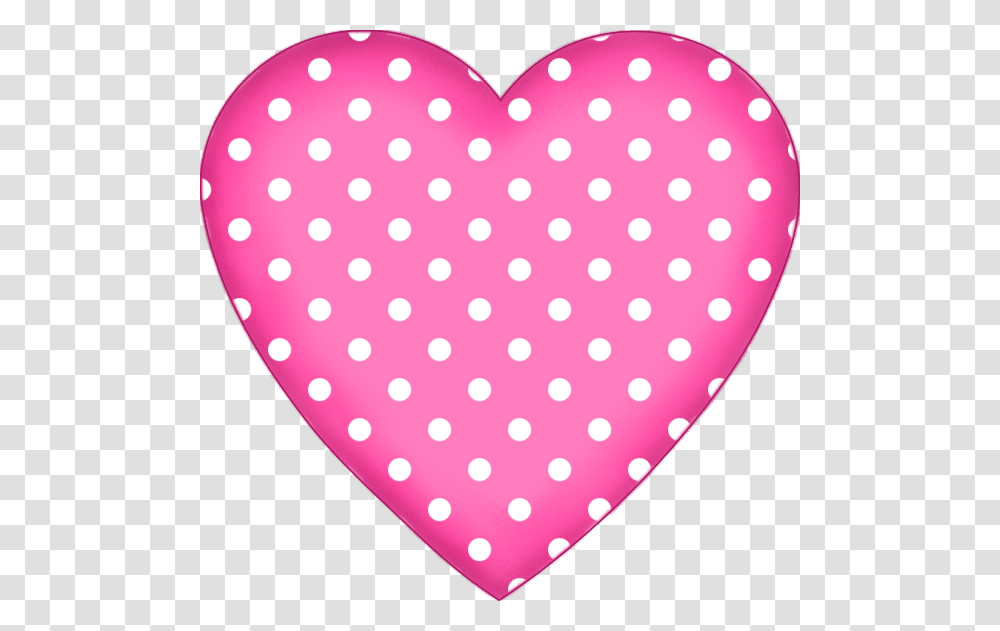Pink Polka Dot Heart, Texture, Rug, Balloon Transparent Png