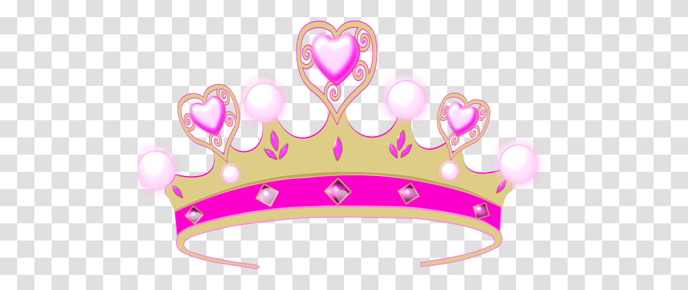 Pink Princess Crowns Logo, Accessories, Accessory, Jewelry, Tiara Transparent Png