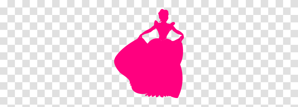 Pink Princess Silhouette Clip Art, Person, Bag, Leisure Activities, Sack Transparent Png