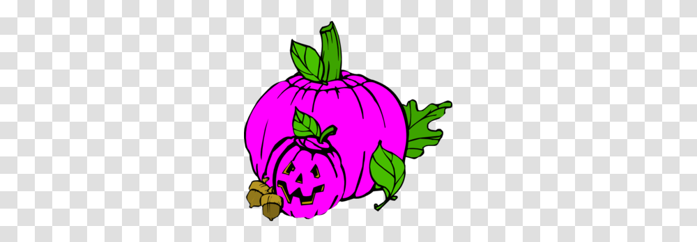 Pink Pumpkin Dina Fall Clip Art, Plant, Food, Vegetable, Halloween Transparent Png