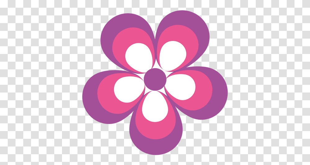 Pink Purple Flower Icon Symbol For Flower, Graphics, Art, Pattern, Floral Design Transparent Png