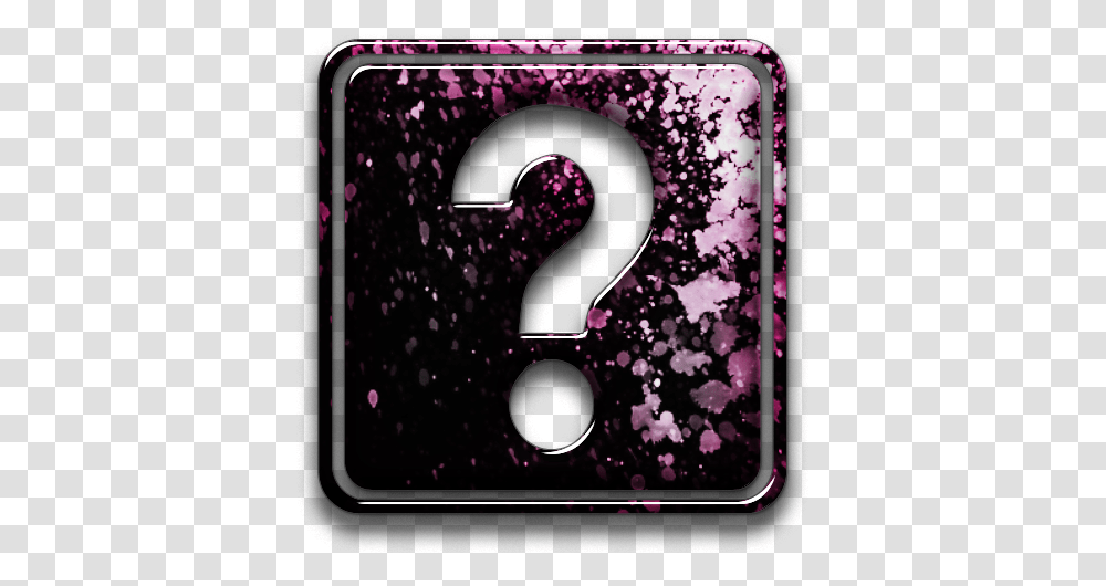Pink Question Mark Clipart Black Folder Icon No Background, Number Transparent Png
