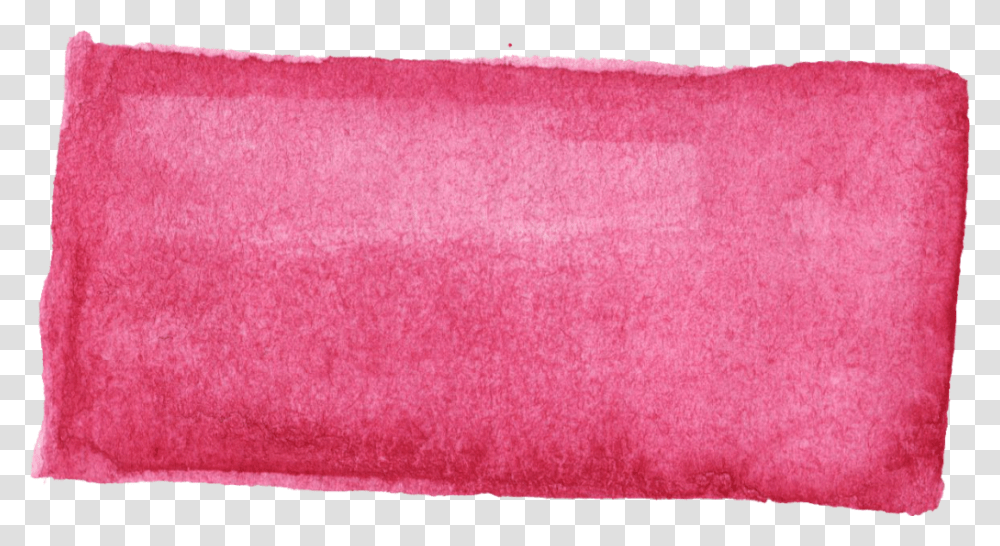 Pink Rectangle Watercolor Green And Pink, Rug Transparent Png