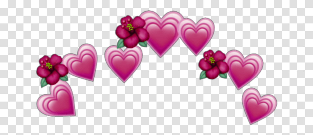 Pink Red Spiral Aesthetic Crown Grid Wings Emoji Crown Hearts, Floral Design, Pattern Transparent Png