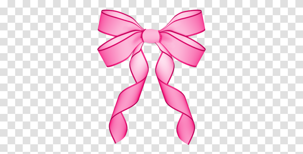 Pink Ribbon Bow & Clipart Free Download Ywd Pink Bow Ribbon Drawn, Tie, Accessories, Accessory, Purple Transparent Png