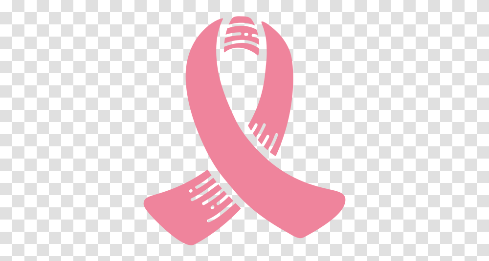 Pink Ribbon Cancer Awareness Icon & Svg Graphic Design, Label, Text, Accessories, Accessory Transparent Png