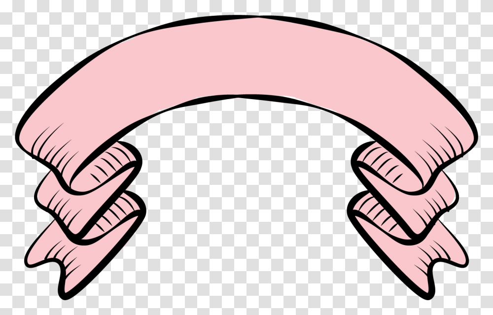 Pink Ribbon Cartoon, Cushion, Wrist, Hand, Pillow Transparent Png