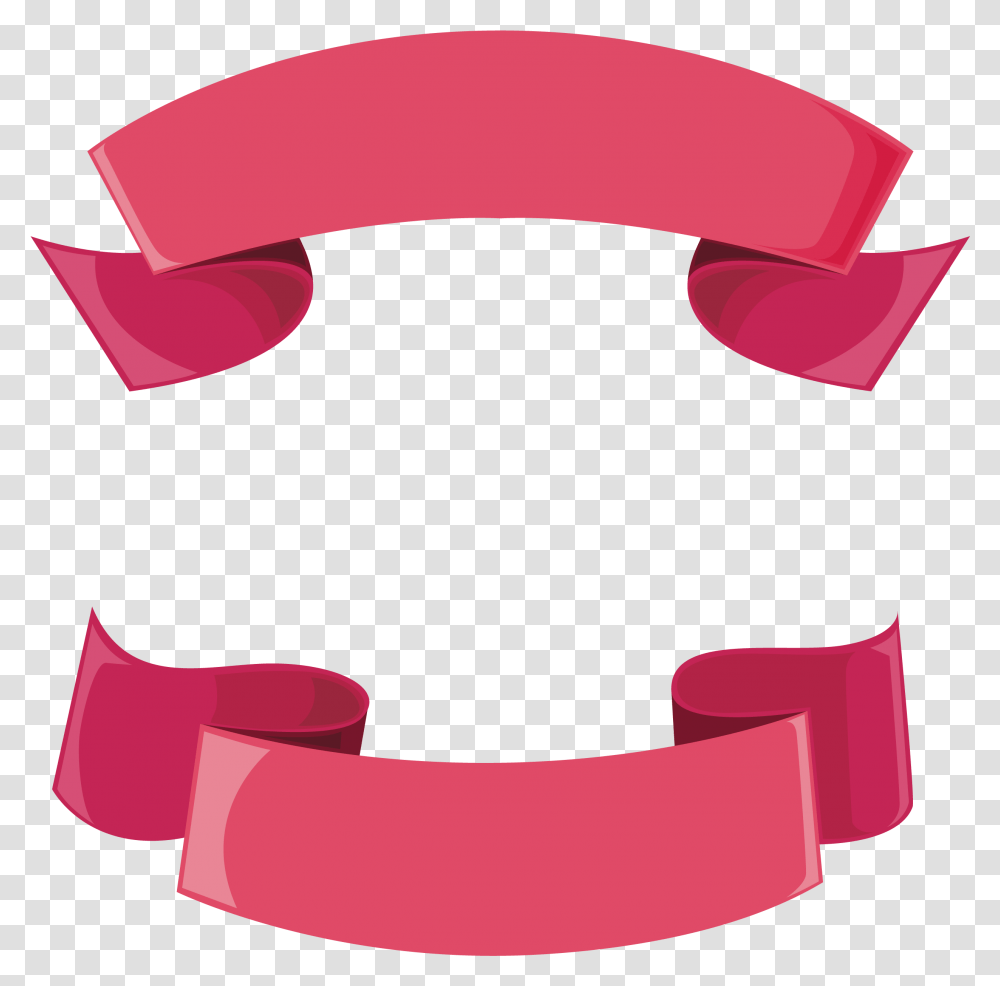 Pink Ribbon Header Box Download Pink Ribbon Text Box, Axe, Tool, Clothing, Apparel Transparent Png