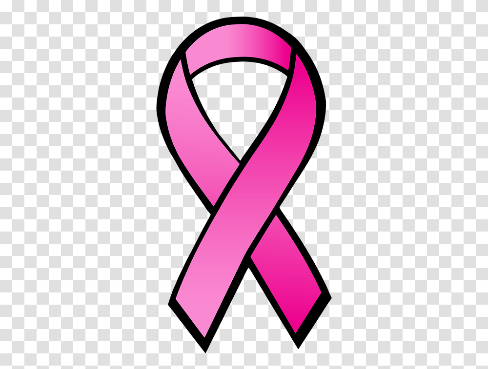 Pink Ribbon Image Breast Cancer Awareness Month Ribbon, Purple, Word, Gold, Sash Transparent Png