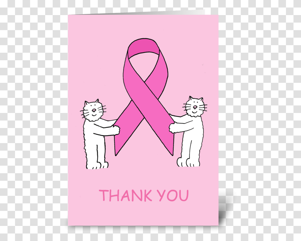 Pink Ribbon Thanks For Your Support Duramax Diesel Blowing Smoke, Alphabet, Hand, Cat Transparent Png