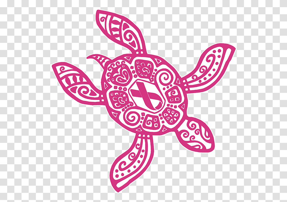 Pink Ribbon Turtle, Pattern, Sea Life, Animal Transparent Png