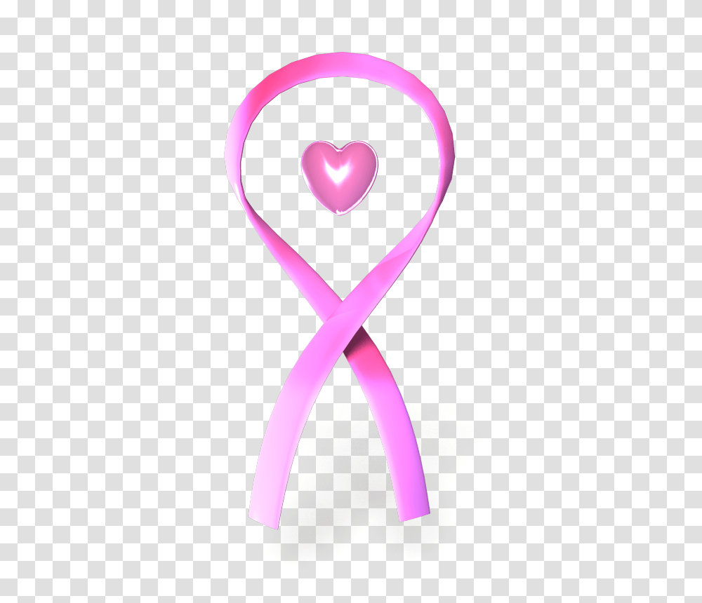 Pink Ribbon Vector, Heart, Purple Transparent Png