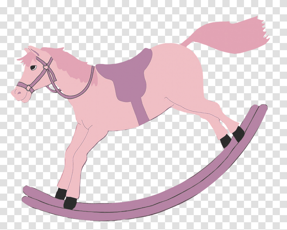 Pink Rocking Hoser Clipart Horse, Mammal, Animal, Leisure Activities, Wildlife Transparent Png