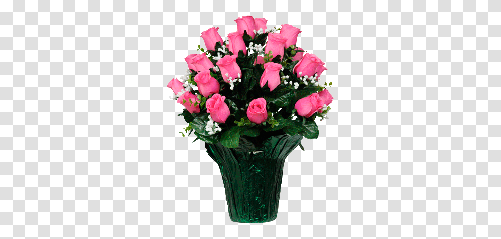 Pink Rose Bud With Babys Breath, Plant, Flower, Blossom, Flower Bouquet Transparent Png