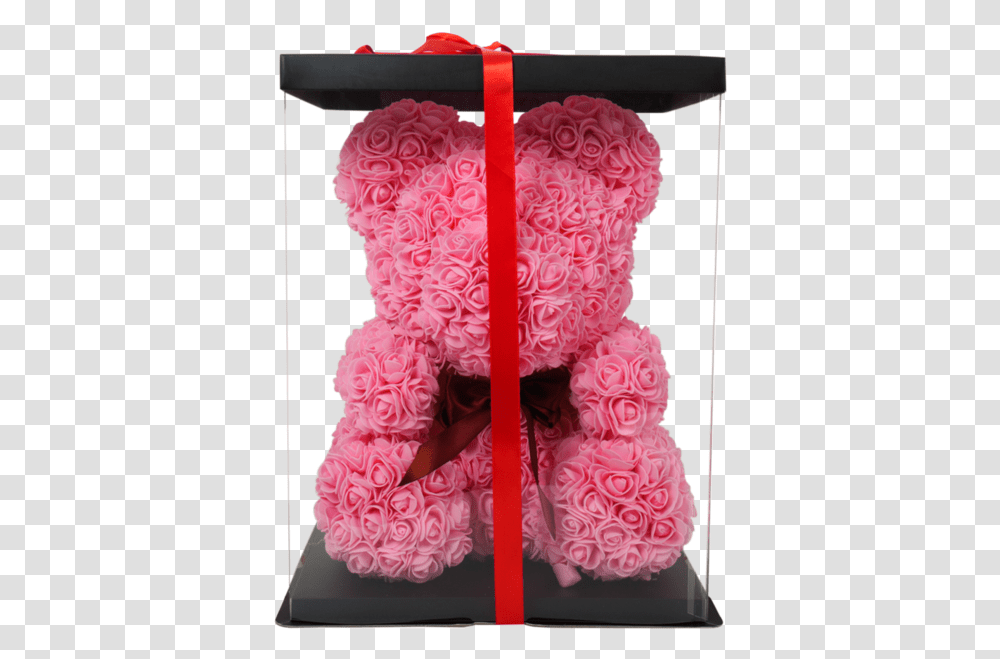 Pink Rose Flower Teddy Bear, Sweets, Food, Wedding Cake, Toy Transparent Png