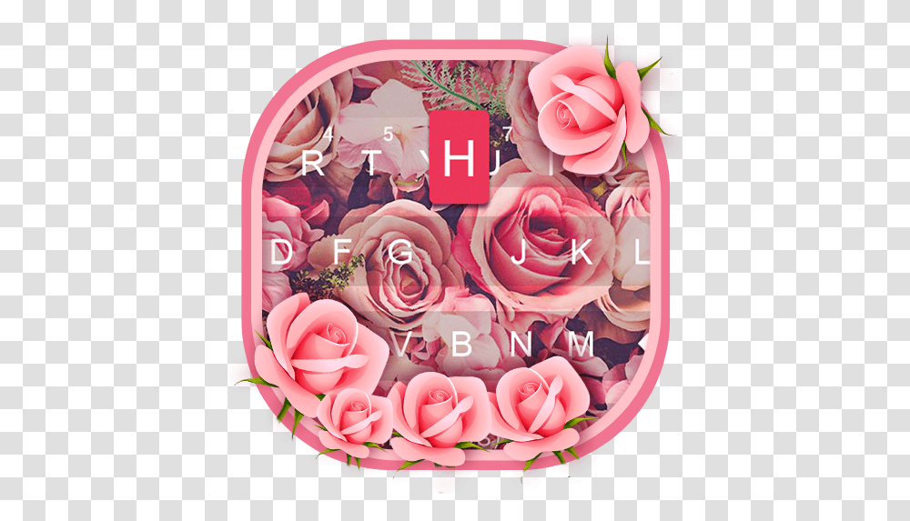 Pink Rose Keyboard Rose Keyboard Apps On Google Play Garden Roses, Plant, Text, Art, Flower Transparent Png
