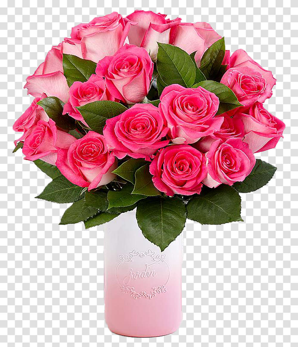 Pink Roses Vase Roses Flower Bouquet, Plant, Flower Arrangement, Blossom, Petal Transparent Png