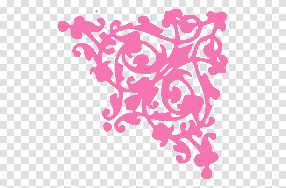 Pink Scroll Clipart Red Border Design, Floral Design, Pattern, Doodle Transparent Png