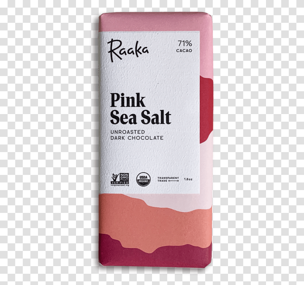 Pink Sea Salt Chocolate Bar Bar Soap, Label, Book, Paper Transparent Png