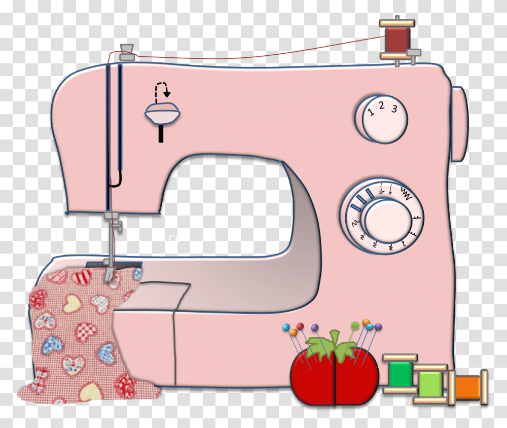 Pink Sewing Machine Clipart Clipart Cartoon Sewing Machine, Electrical Device, Appliance, Purse, Handbag Transparent Png