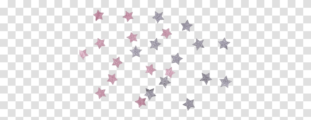 Pink Silver Stars Confetti Bling, Star Symbol, Rug, Paper Transparent Png