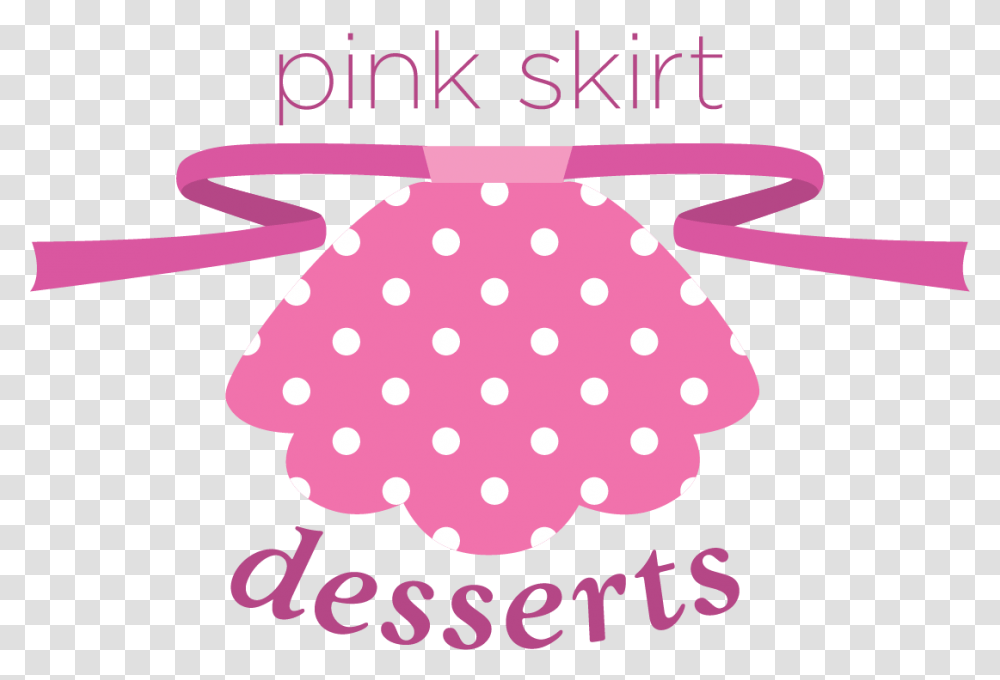 Pink Skit Desserts Logo Polka Dot, Texture, Label, Sticker Transparent Png