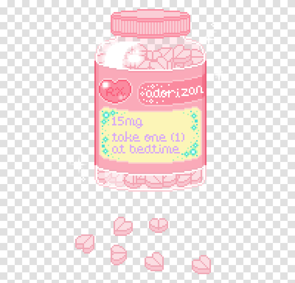 Pink Small Pixel Art, Cosmetics, Bottle, Lotion Transparent Png