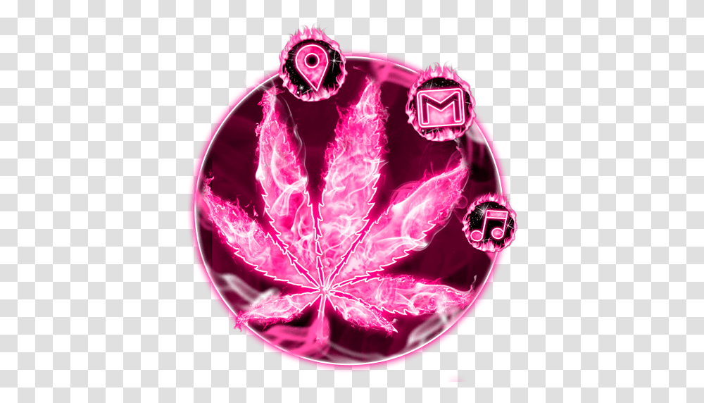 Pink Smoky Fire Rasta Weed Themes Hd Hd Weed Wallpaper Pink, Purple, Light, Neon, Person Transparent Png
