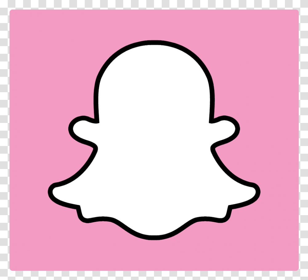 Pink Snapchat Logo, Label, Silhouette, Antelope Transparent Png