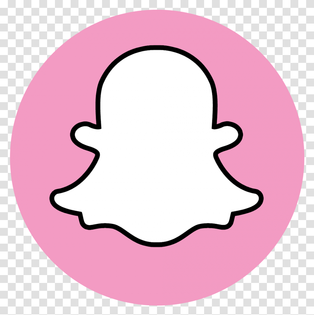 Pink Snapchat Logo, Painting, Food, Label Transparent Png
