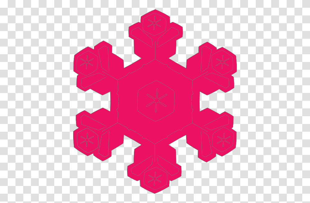 Pink Snowflake Clip Art, Cross, Logo, Trademark Transparent Png