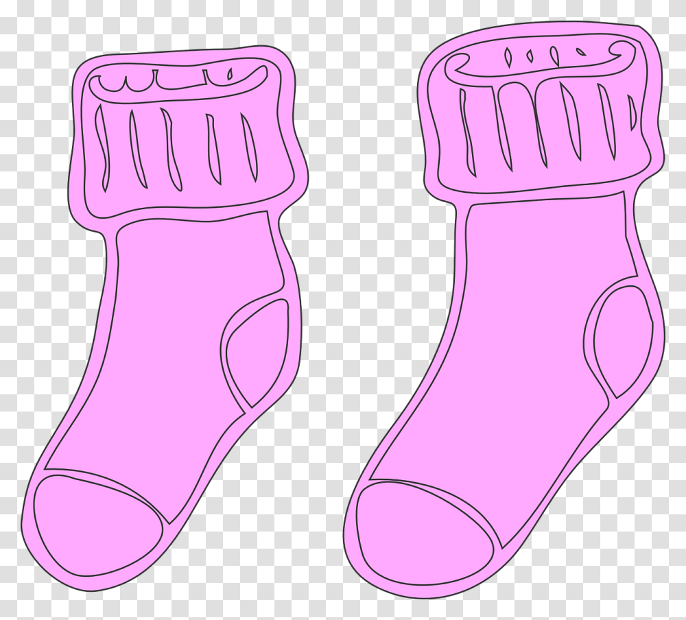 Pink Socks Clipart, Apparel, Footwear, Hand Transparent Png