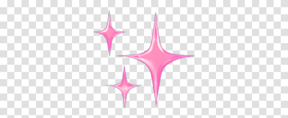 Pink Sparkles Emoji Sparkleemoji, Symbol, Star Symbol, Scissors, Blade Transparent Png