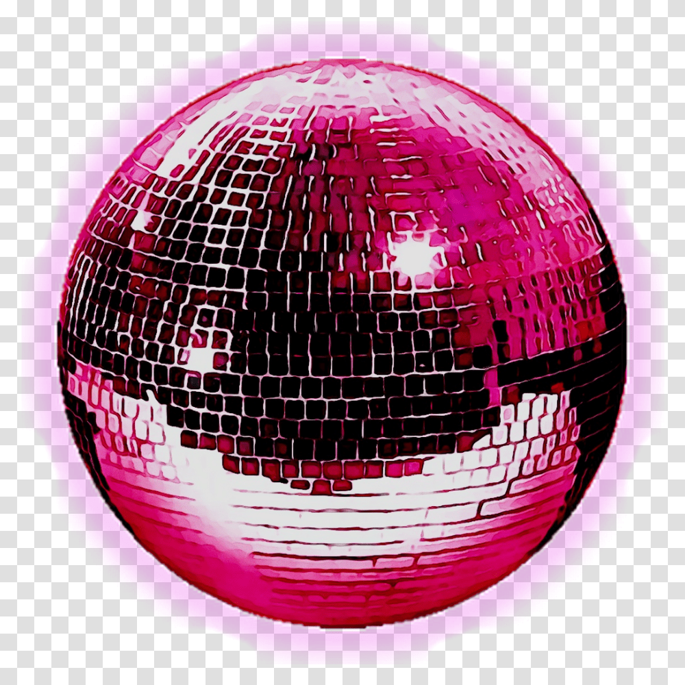 Pink Sparkles Shiny Discoball Discoball, Sphere, Helmet, Clothing, Apparel Transparent Png