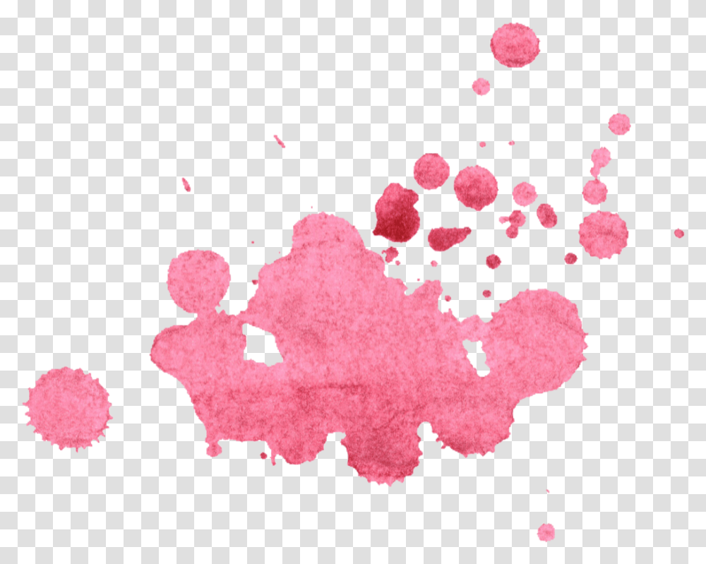 Pink Splash Paint Tumblr Edit Pngedit Pink Watercolour Splash Background, Stain, Bird, Animal, Petal Transparent Png